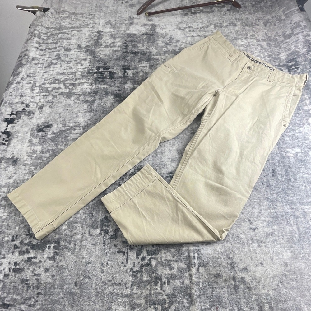 Duluth Flex Ballroom Khakis Mens W30xL30 Light Khaki Work Pants Flex